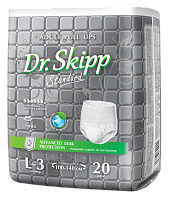 Подгузники-трусы для взрослых Dr. Skipp Standart L (Размер 3, 100-140 см.) 20 шт.