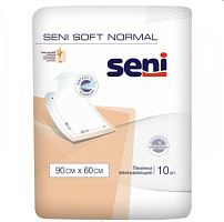 Пеленки гигиенические впитывающие Seni Soft Normal 90x60 см., 10 шт.