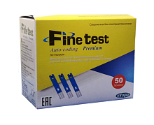 Тест-полоски для определения глюкозы Finetest Auto-Coding Premium 50 шт